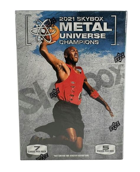 2021 upper deck skybox metal universe champions 5-pack blaster box|metal universe champions box checklist.